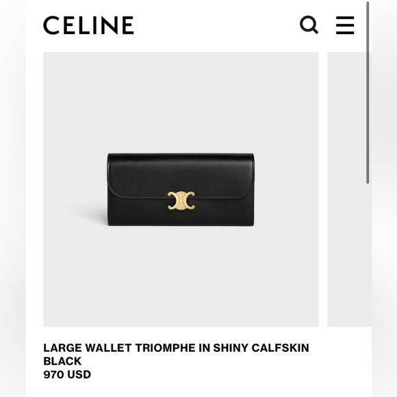 Celine Triomphe wallet on chain - Picture 8 of 11